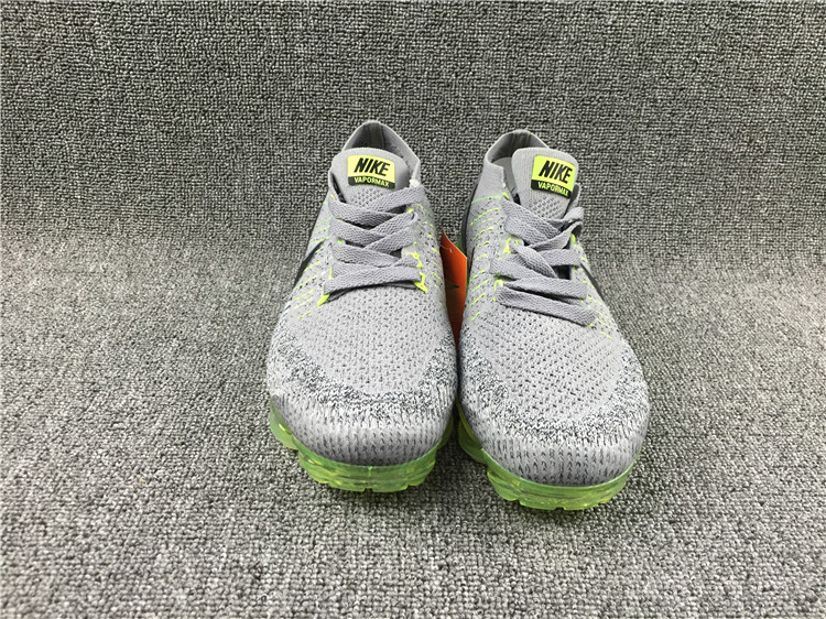 Nike Flyknit Air VaporMax 2018 Men\'s Running Shoes Grey Green Black